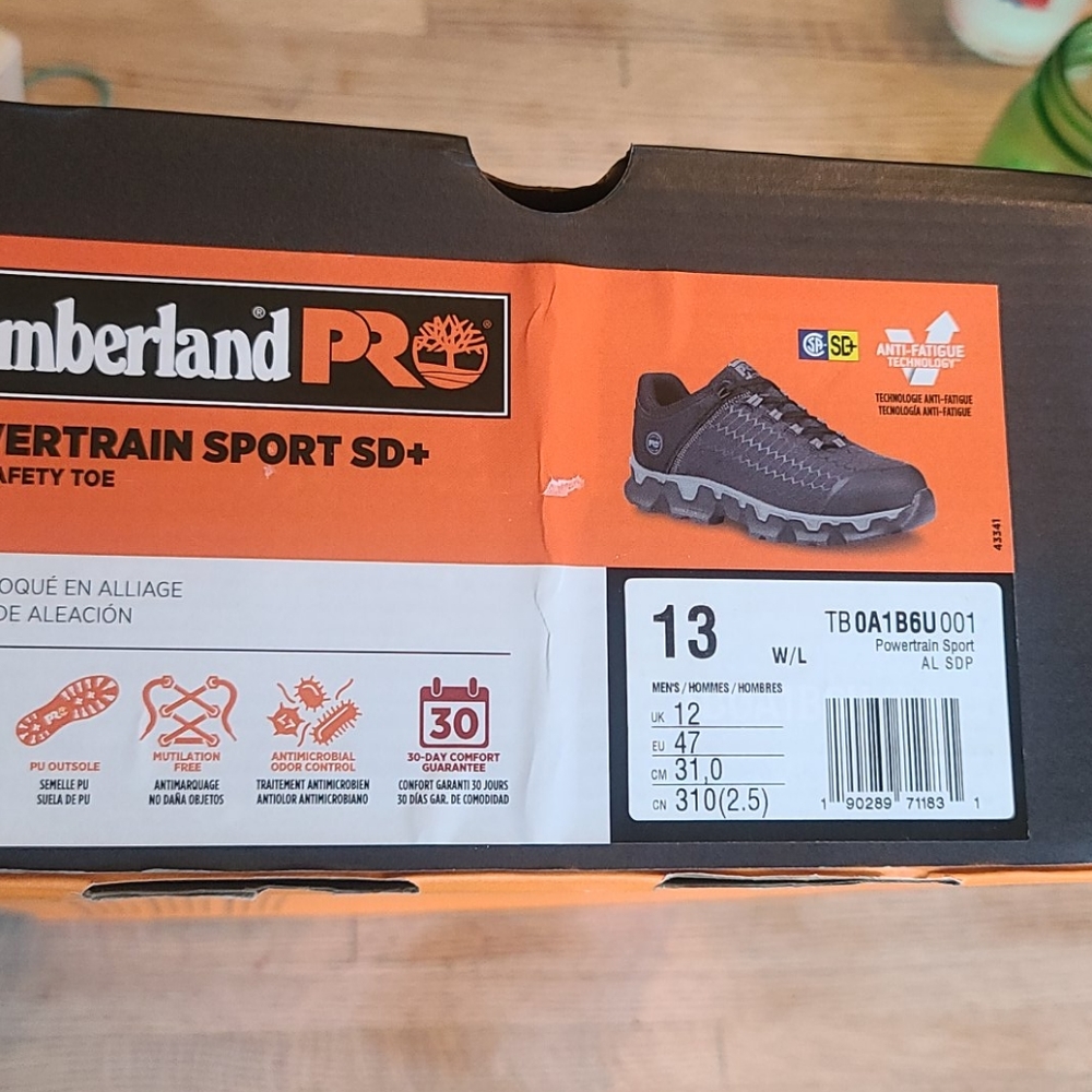 Men's  Timberland pro alloy safety toe shoe